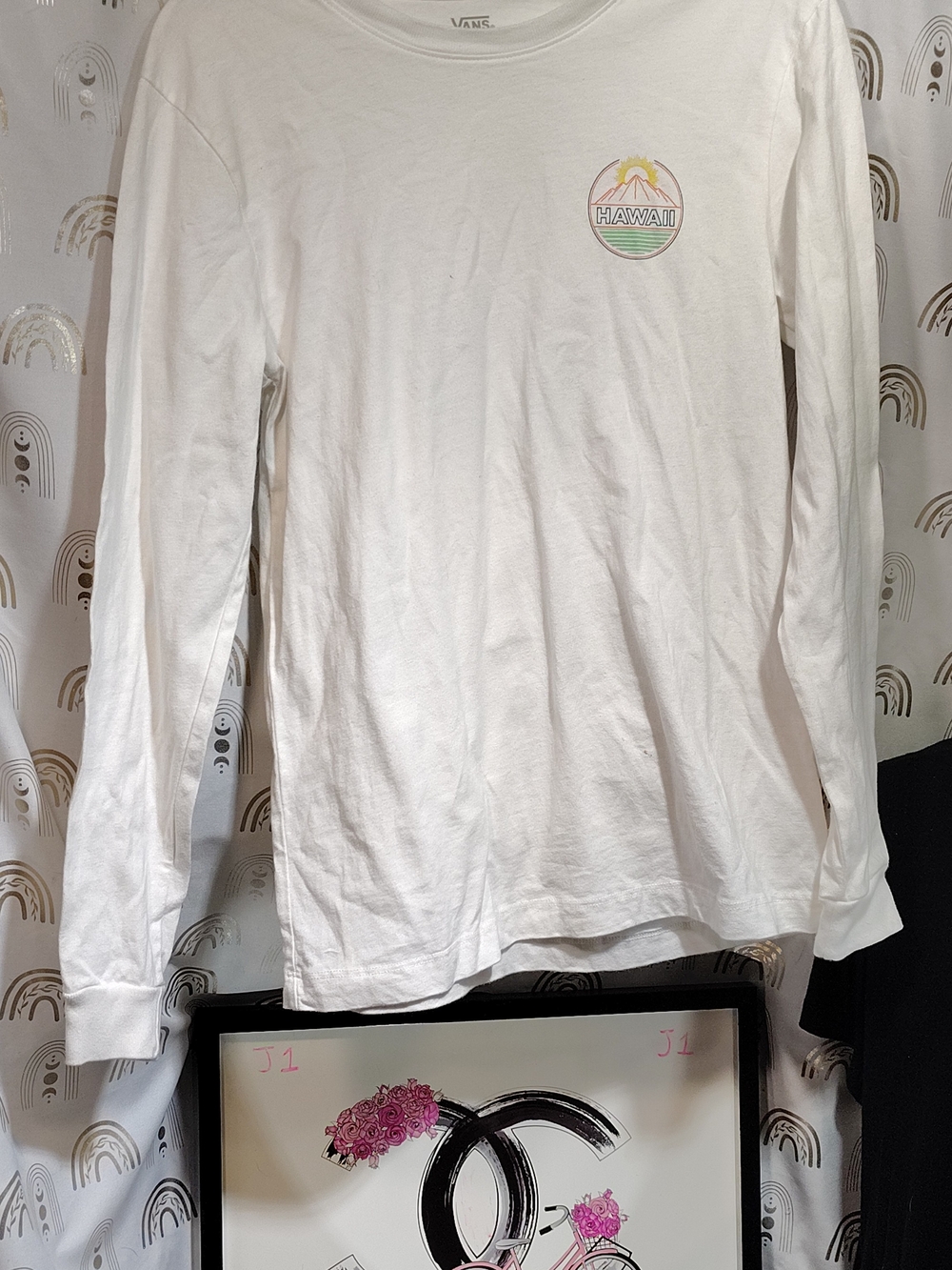 Vans Kids' White Long-Sleeve Hawaii Graphic Tee